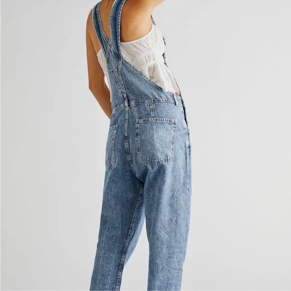We The Free Ziggy Denim Overalls Jean Medium M - Picture 4 of 10